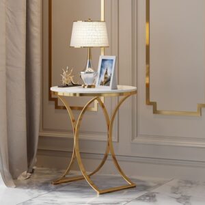xyron x shape marble side table | gold pvd finish stainless steel base | black marble top